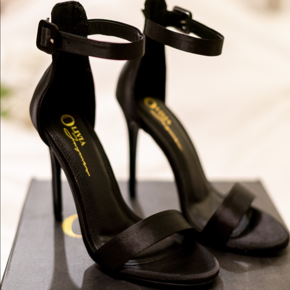 Olivia James Satin Heels